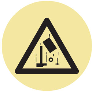 ETIQUETA - PERIGO DE QUEDA DE OBJETOS (O766) - Etiquetas - Sinalização