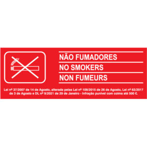 SINAL DE PROIBIÇÃO - NÃO FUMAR (P0890) - Proibição - Sinalização