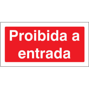 SINAL DE PROIBIÇÃO - ENTRAR (P112) - Proibição - Sinalização
