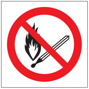 SINAL DE PROIBIÇÃO - FOGUEAR (P351) - Proibição - Sinalização