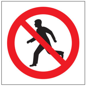 SINAL DE PROIBIÇÃO - CORRER (P362) - Proibição - Sinalização