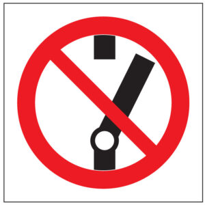 SINAL DE PROIBIÇÃO - DESLIGAR (P385) - Proibição - Sinalização