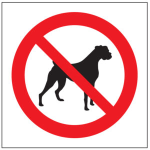 SINAL DE PROIBIÇÃO - ENTRADA A ANIMAIS (P386) - Proibição - Sinalização