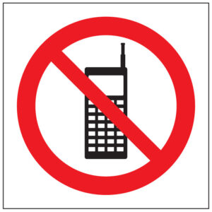 SINAL DE PROIBIÇÃO - COMUNICAÇÃO VIA RÁDIO (P387) - Proibição - Sinalização