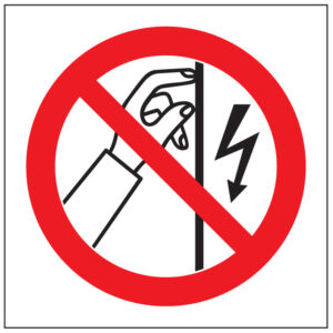 SINAL DE PROIBIÇÃO - TOCAR / ALTA VOLTAGEM (P395) - Proibição - Sinalização