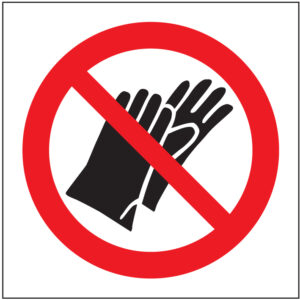 SINAL DE PROIBIÇÃO - UTILIZAR LUVAS (P408) - Proibição - Sinalização