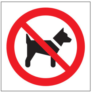 SINAL DE PROIBIÇÃO - ENTRADA DE ANIMAIS (P415) - Proibição - Sinalização