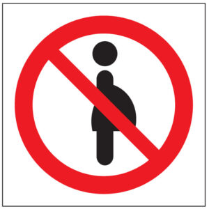 SINAL DE PROIBIÇÃO - ENTRADA A GRÁVIDAS (P422) - Proibição - Sinalização