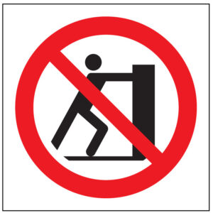 SINAL DE PROIBIÇÃO - EMPURRAR (P426) - Proibição - Sinalização