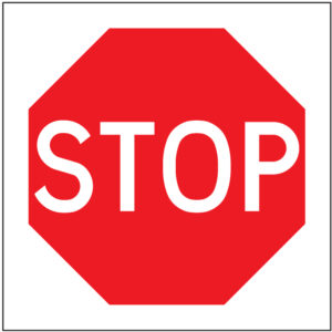 SINAL DE PROIBIÇÃO - STOP (P446) - Proibição - Sinalização