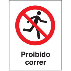 SINAL DE PROIBIÇÃO - CORRER (P535) - Proibição - Sinalização