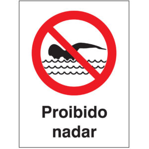 SINAL DE PROIBIÇÃO - NADAR (P539) - Proibição - Sinalização