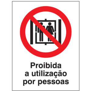 SINAL DE PROIBIÇÃO - UTILIZAÇÃO POR PESSOAS (P591) - Proibição - Sinalização