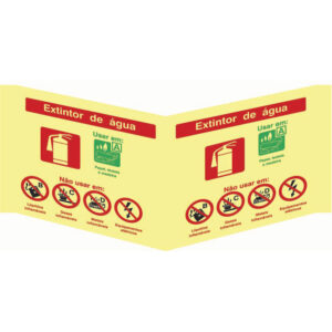 SINAL DE CONTRA INCÊNDIO - EXTINTOR DE ÁGUA (PA1003) - Contra Incêndio - Sinalização