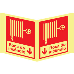 SINAL DE CONTRA INCÊNDIO - BOCA DE INCÊNDIO (PA1019) - Contra Incêndio - Sinalização