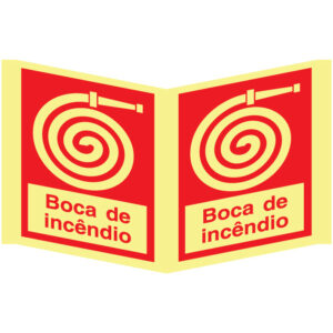 SINAL DE CONTRA INCÊNDIO - BOCA DE INCÊNDIO (PA1023) - Contra Incêndio - Sinalização