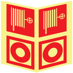 SINAL DE CONTRA INCÊNDIO - BOCA DE INCÊNDIO / BOTAÕ DE ALARME (PA1033) - Contra Incêndio - Sinalização