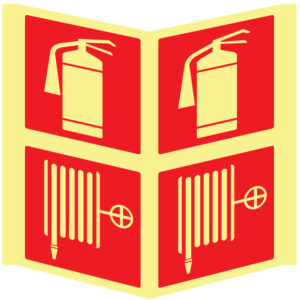 SINAL DE CONTRA INCÊNDIO - EXTINTOR / BOCA DE INCÊNDIO (PA1034) - Contra Incêndio - Sinalização