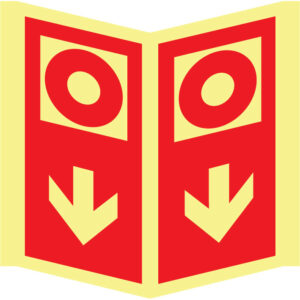 SINAL DE CONTRA INCÊNDIO - BOTÃO DE ALARME EM BAIXO (PA1035) - Contra Incêndio - Sinalização