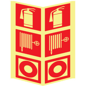 SINAL DE CONTRA INCÊNDIO - EXTINTOR / BOCA DE INCÊNDIO / BOTÃO DE ALARME (PA1050) - Contra Incêndio - Sinalização