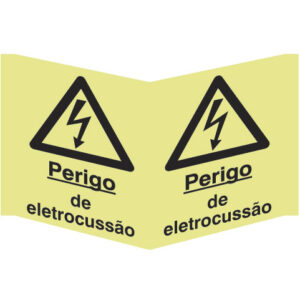 SINAL DE PERIGO - ELETROCUSSÃO (PA1076) - Perigo - Sinalização