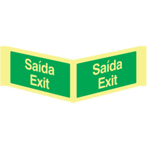 SINAL EMERGÊNCIA - SAÍDA / EXIT (PA1081) - Emergência - Sinalização