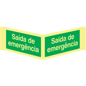 SINAL EMERGÊNCIA - SAÍDA DE EMERGÊNCIA (PA1083) - Emergência - Sinalização