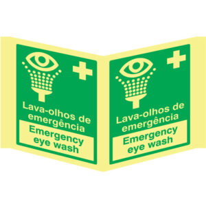 SINAL EMERGÊNCIA - LAVA-OLHOS DE EMERGÊNCIA (PA2006) - Emergência - Sinalização