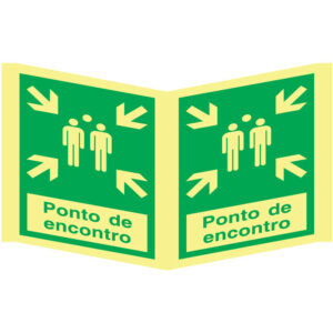 SINAL EMERGÊNCIA - PONTO DE ENCONTRO (PA2009) - Emergência - Sinalização