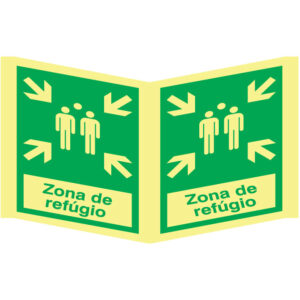 SINAL EMERGÊNCIA - ZONA DE REFÚGIO (PA2010) - Emergência - Sinalização