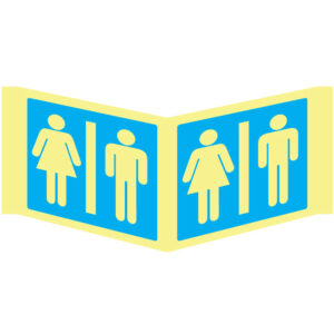 SINAL DE INFORMAÇÃO - INSTALAÇÕES SANTÁRIAS FEMININAS / MASCULINAS (PA2062) - Informação - Sinalização