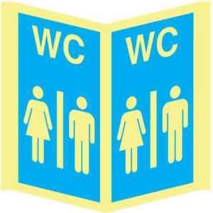 SINAL DE INFORMAÇÃO - INSTALAÇÕES SANTÁRIAS FEMININAS / MASCULINAS (PA2072) - Informação - Sinalização