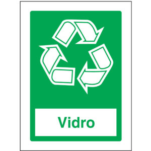 IDENTIFICAÇÃO DE RESÍDUOS - VIDRO (Q0214) - Resíduos - Sinalização