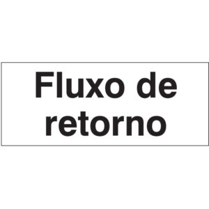 IDENTIFICAÇÃO DE TUBAGENS - FLUXO DE RETORNO (T0123) - Sinalética - Tubagens