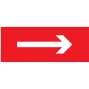 IDENTIFICAÇÃO DE TUBAGENS - SETA DE FLUXO (T0128) - Sinalética - Tubagens