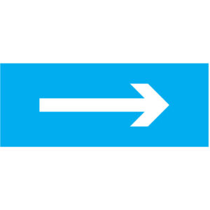 IDENTIFICAÇÃO DE TUBAGENS - SETA DE FLUXO (T0148) - Sinalética - Tubagens